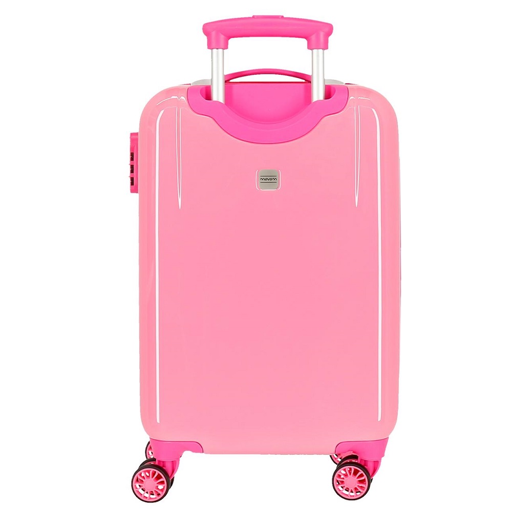 Resväska barn Movom Enjoy & Smile vit och rosa ABS Resväska barn Movom Enjoy & Smile vit och rosa ABS