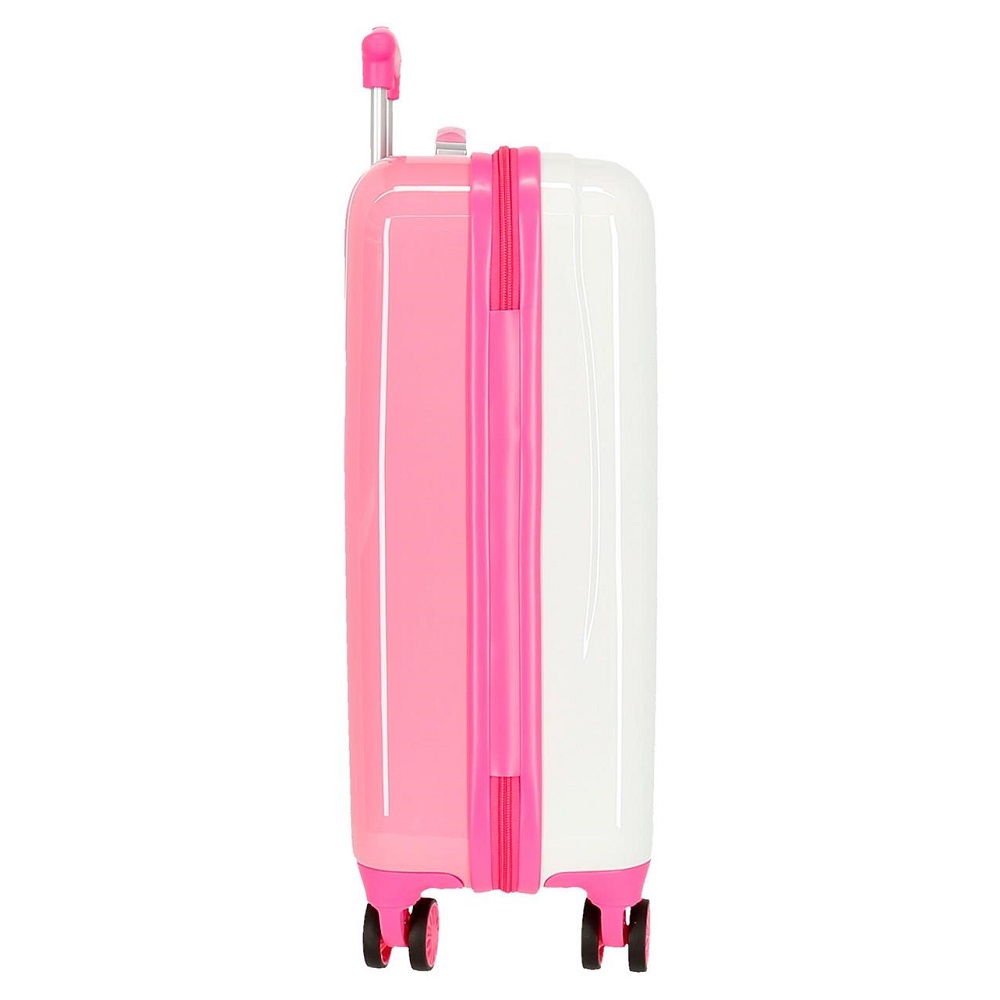 Resväska barn Movom Enjoy & Smile vit och rosa ABS Resväska barn Movom Enjoy & Smile vit och rosa ABS