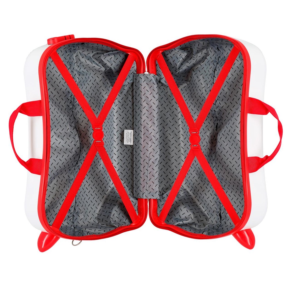 Resväska barn att åka på Movom Ladybird vit Resväska barn att åka på Movom Ladybird vit