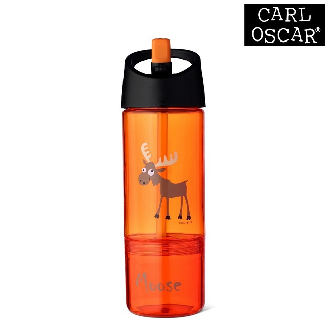 Drikkedunk til børn med snackkop Carl Oscar Orange Moose