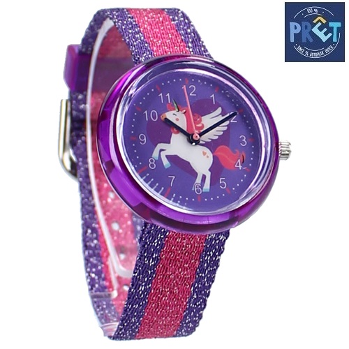 Børneur Pret Kids Time Unicorn Purple