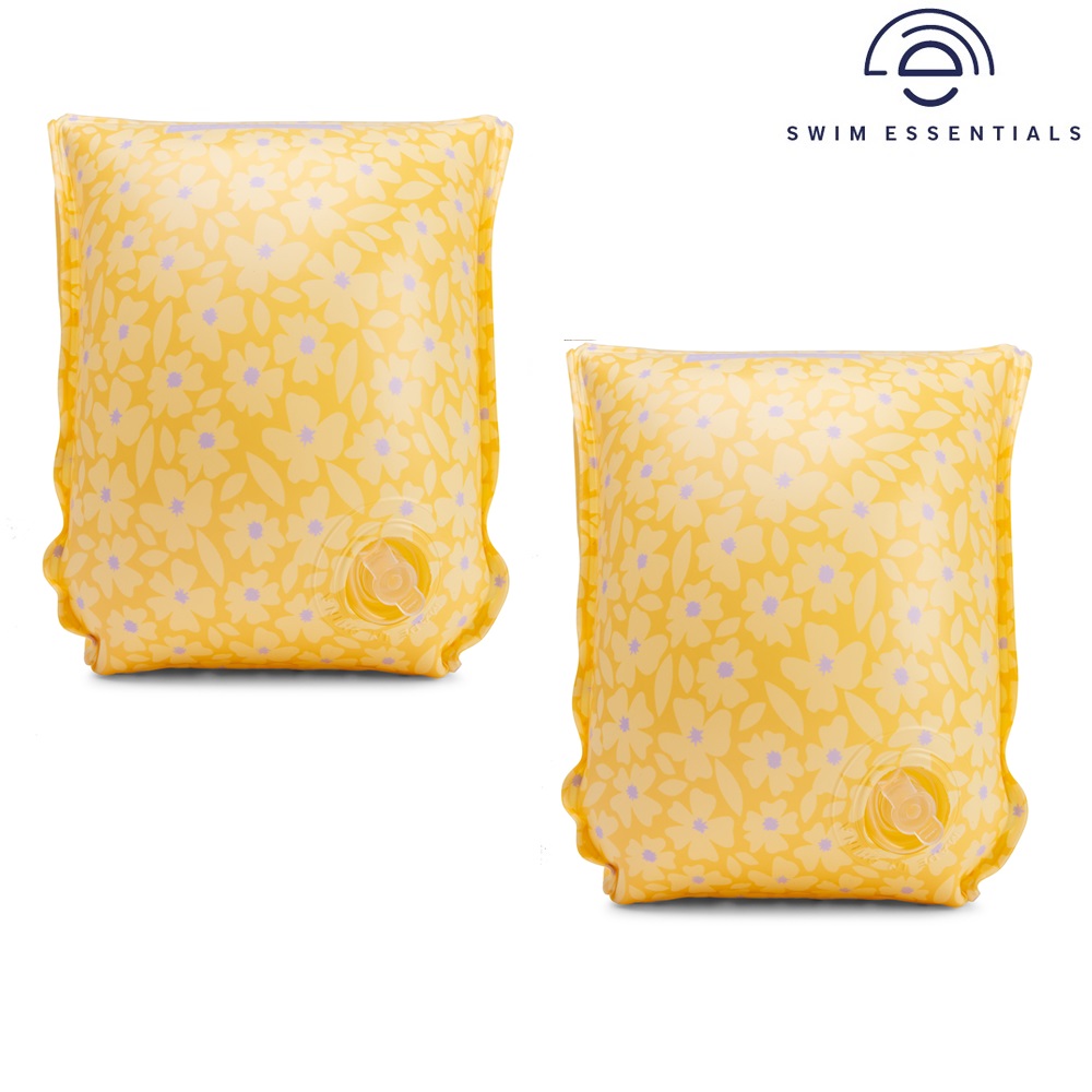 Badevinger til børn Swim Essentials Yellow Flowers