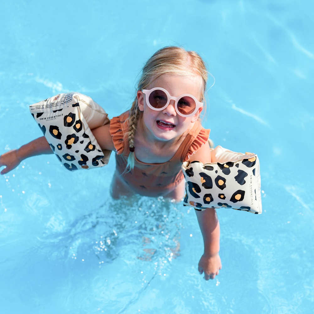 Badevinger Swim Essentials Beige Leopard