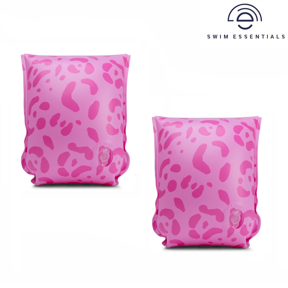 Badevinger til børn Swim Essentials Pink Leopard