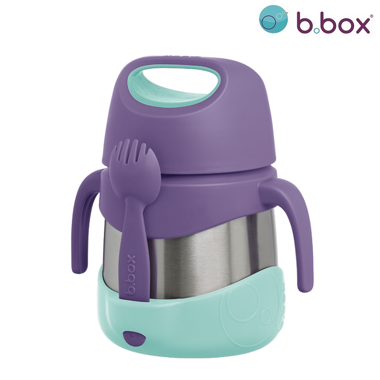 Termo madkasse med ske B.box Insulated Food Jar Lilac Pop