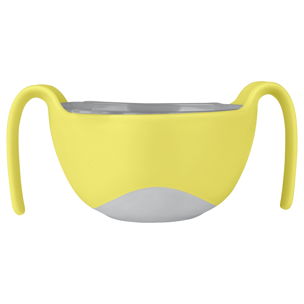 Multifunktionel madskål til børn B.box Bowl and Straw Lemon Sherbet