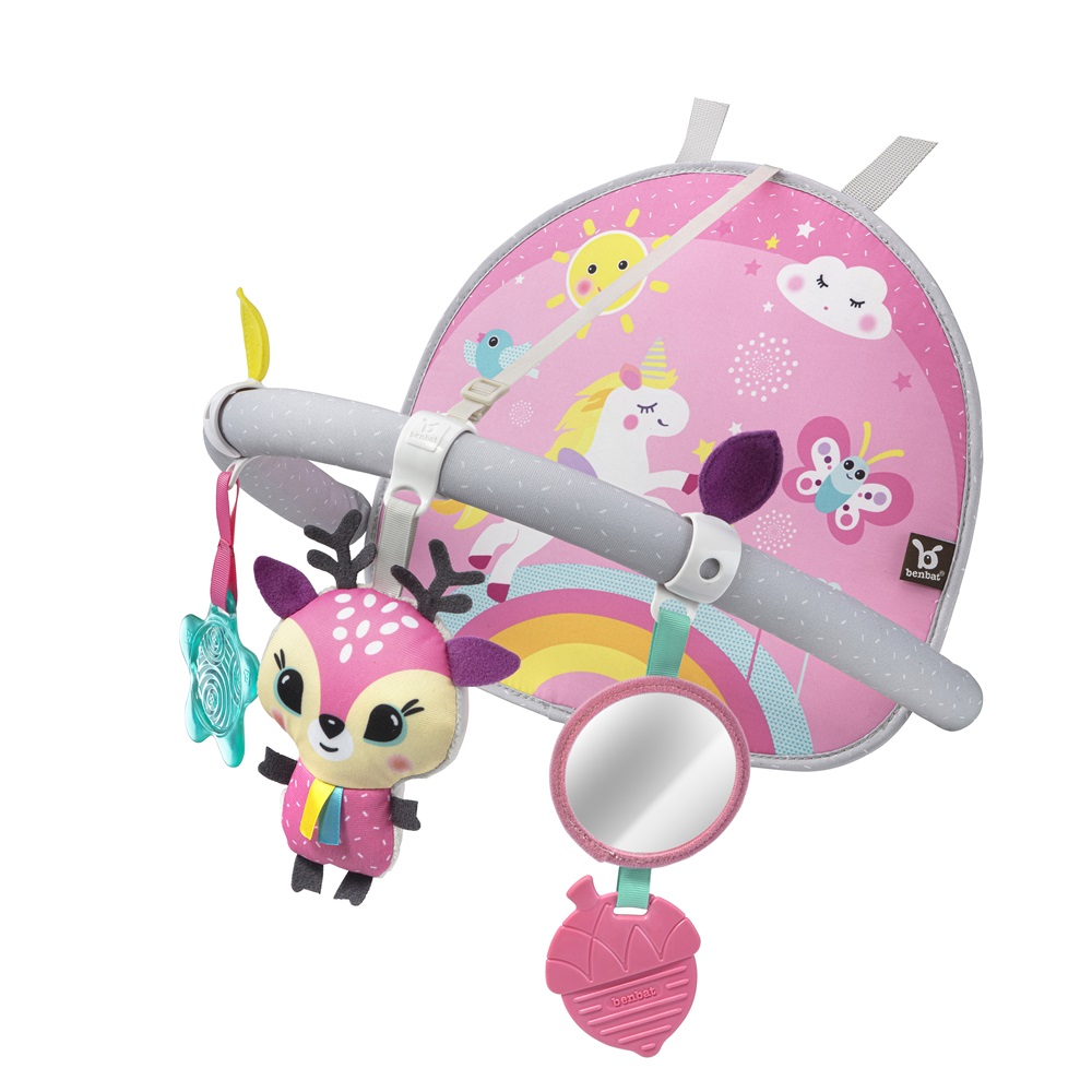 Aktivitetslegetøj til bilen Benbat Double Sided Car Arch Unicorn
