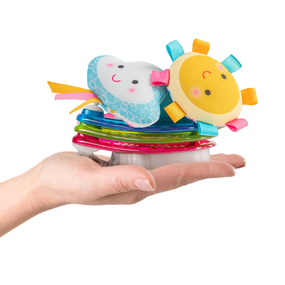 Barnevognslegetøj Benbat Grab & Go Mobile Rainbow