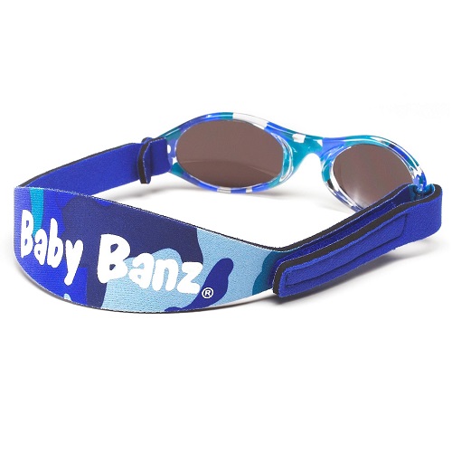 Solbriller til baby BabyBanz Blue Camo