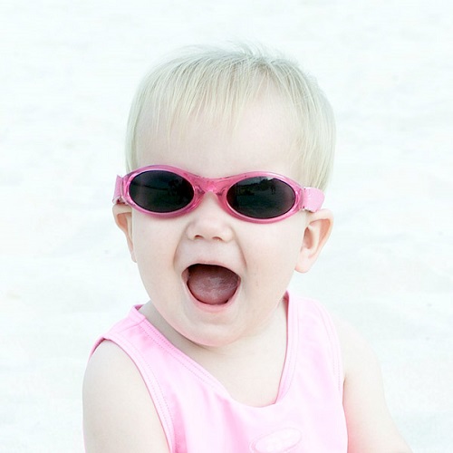 Solbriller til baby lyserød
