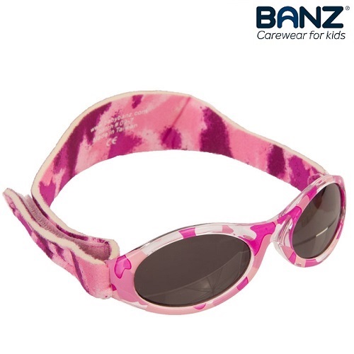 Solbriller til baby BabyBanz Pink Camo