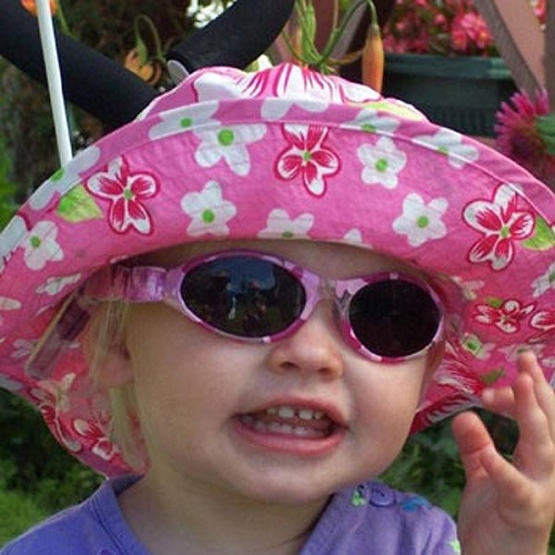 Solbriller til baby BabyBanz Pink Checkers