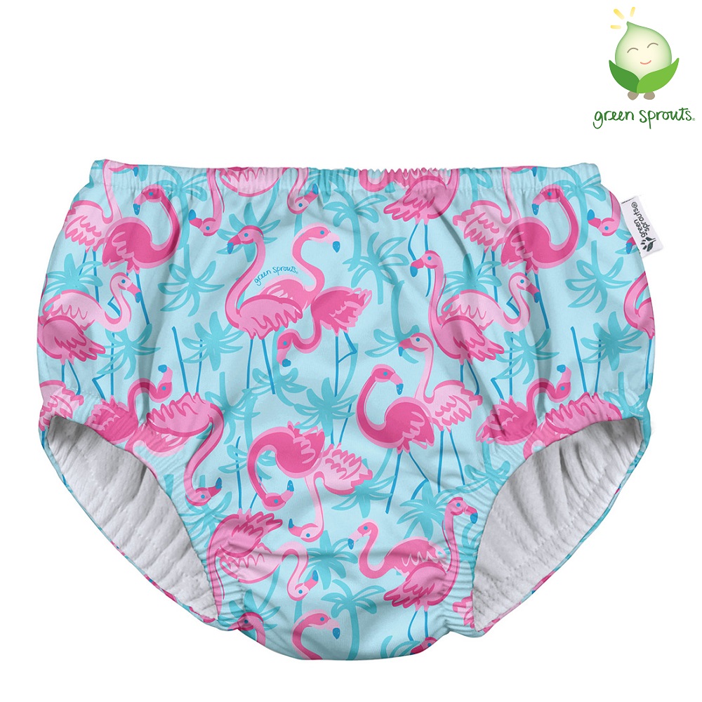 Badeble Green Sprouts blebadebukser Eco Pull-Up Flamingos
