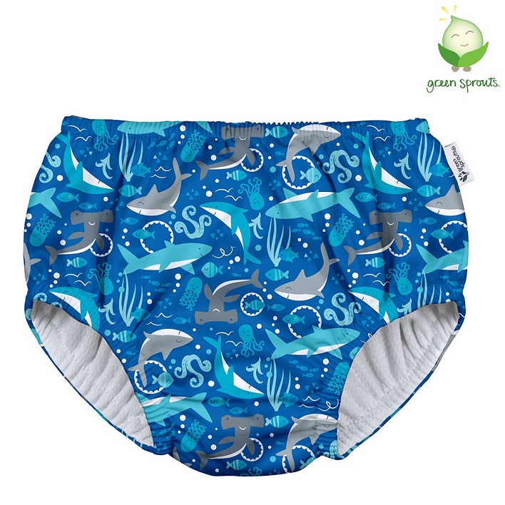 Badeble Green Sprouts blebadebukser Eco Pull-Up Sharks
