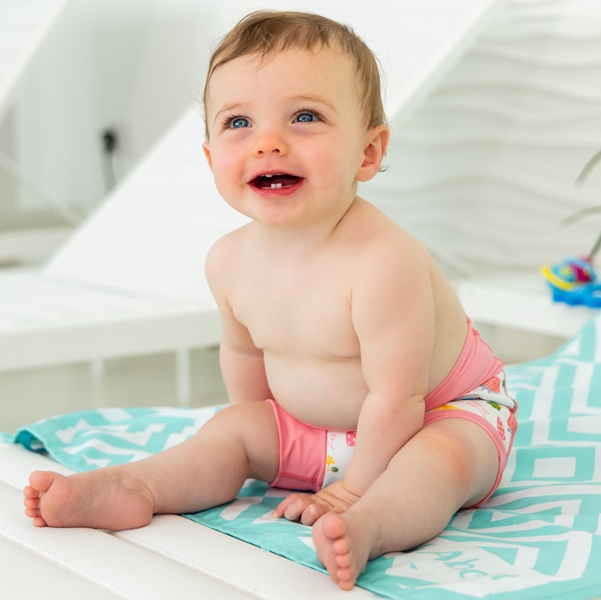 Ble badebukser til baby SplashAbout Happy Nappy Forest Walk badeble