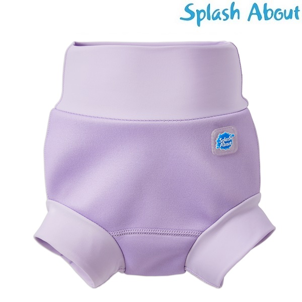 Ble badebukser til baby SplashAbout Happy Nappy Lilac badeble