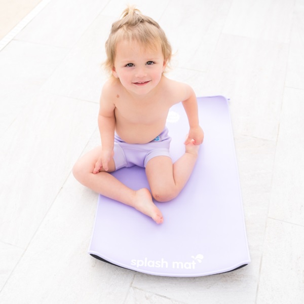 Ble badebukser til baby SplashAbout Happy Nappy Lilac badeble