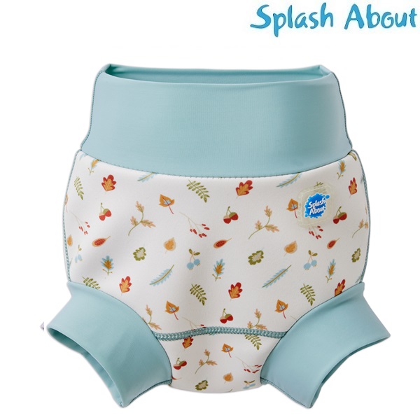Ble badebukser til baby SplashAbout Happy Nappy Playful Otters badeble