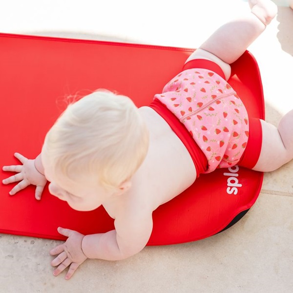 Ble badebukser til baby SplashAbout Happy Nappy Strawberry Field badeble