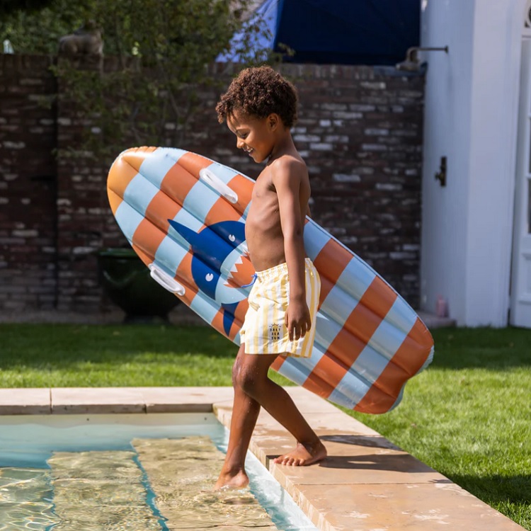 Bademadras til børn Swim Essentials Surfboard Shark