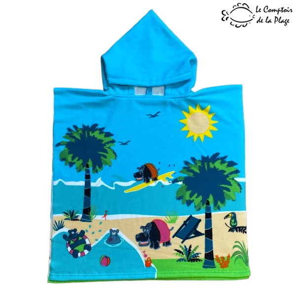 Badeponcho til børn Le Comptoir Hippo