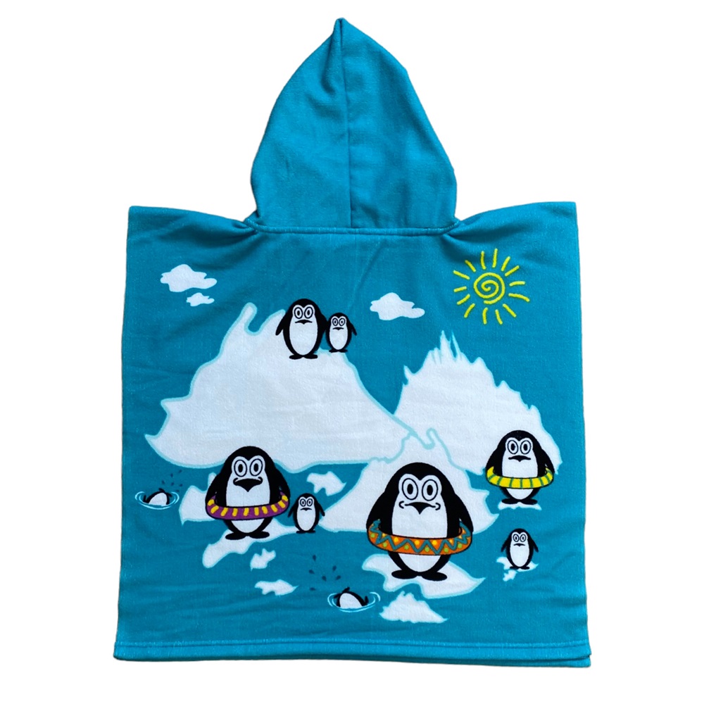 Badeponcho til børn - Le Comptoir Penguins