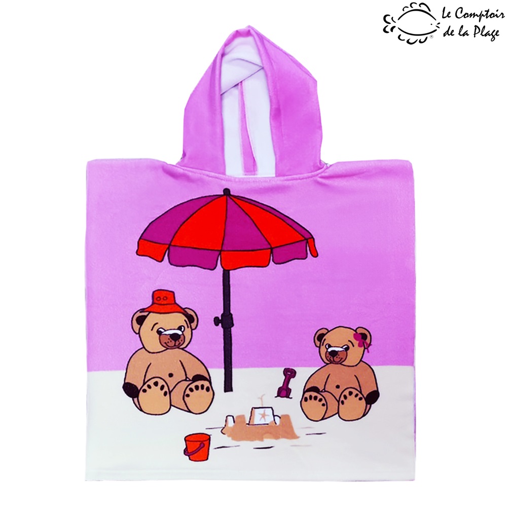 Badeponcho til børn Le Comptoir Teddy Beach