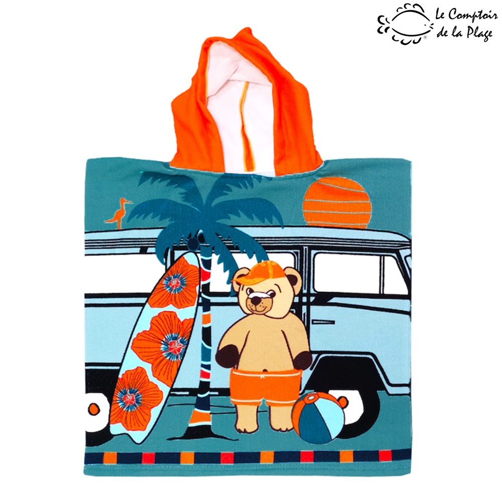 Badeponcho til børn Le Comptoir Teddy Surf