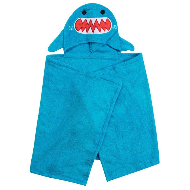 Badeponcho til børn Zoocchini Shark