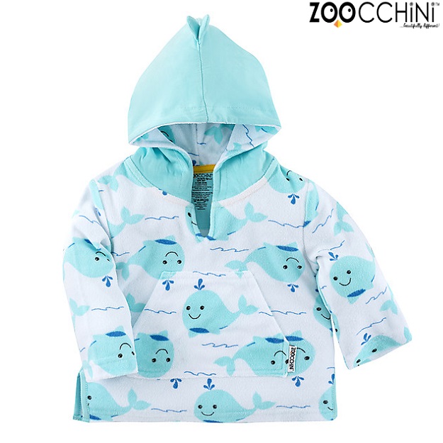 Badeponcho til børn og babyer Zoocchini Whale