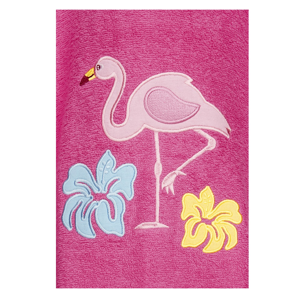 Badeponcho til børn - Playshoes Pink Flamingo