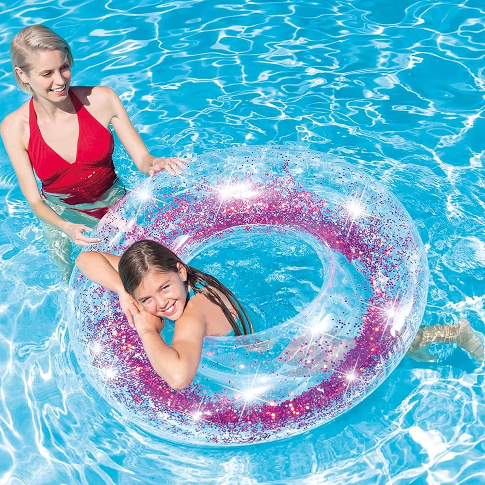 Svømmering til børn Intex Glitter Life Pink