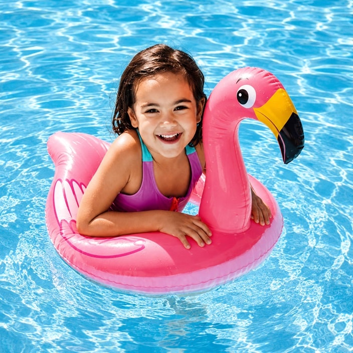 Badering til børn - Intex Split Ring Flamingo
