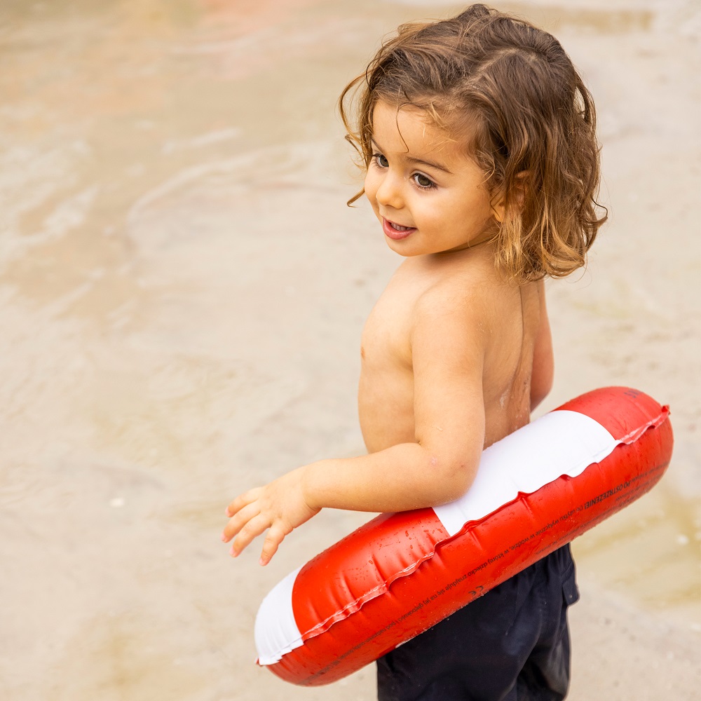 Oppustelig badering Swim Essentials Red and White 50 cm