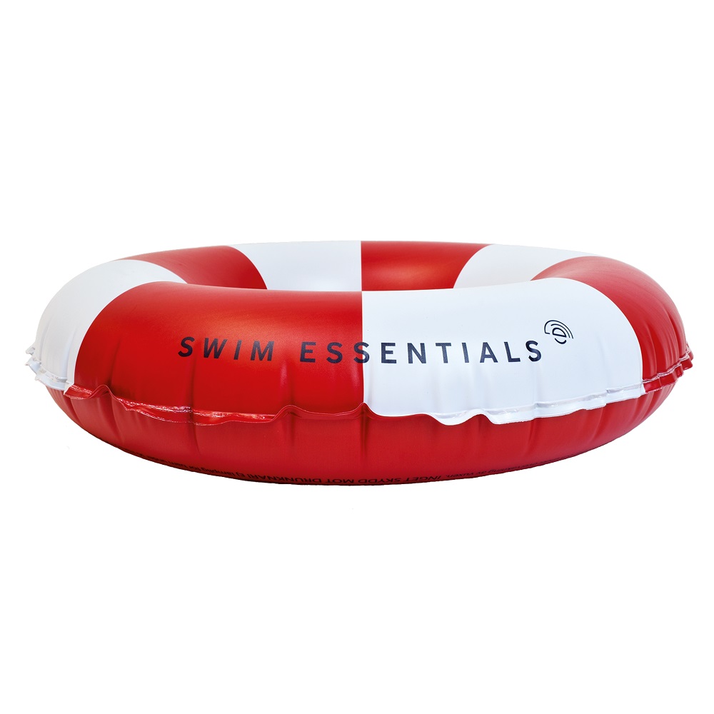 Oppustelig badering Swim Essentials Red and White 50 cm