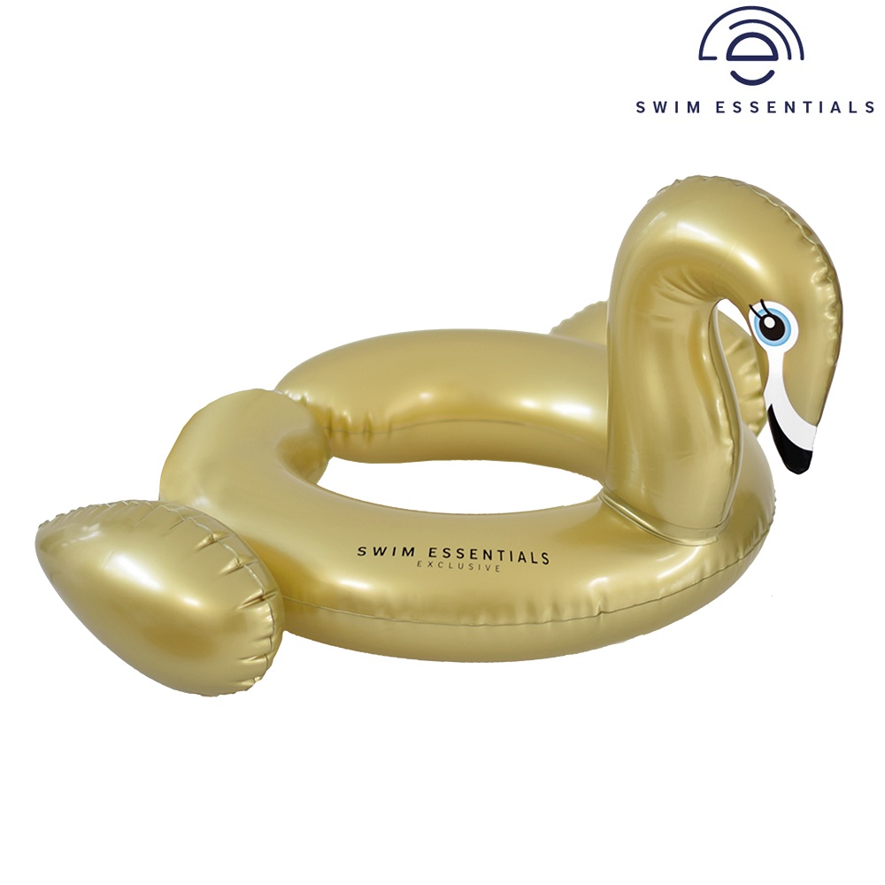 Oppustelig badering Swim Essentials Split Ring Golden Swan