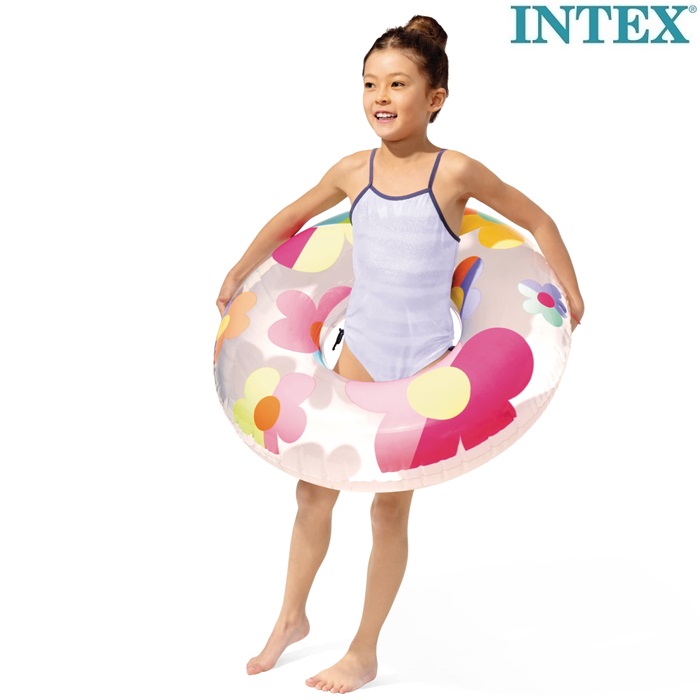 Svømmering til børn Intex Whimsical Flowers