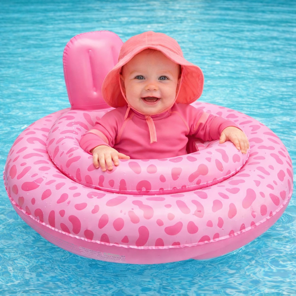 Babybadering - Swim Essentials Pink Leopard