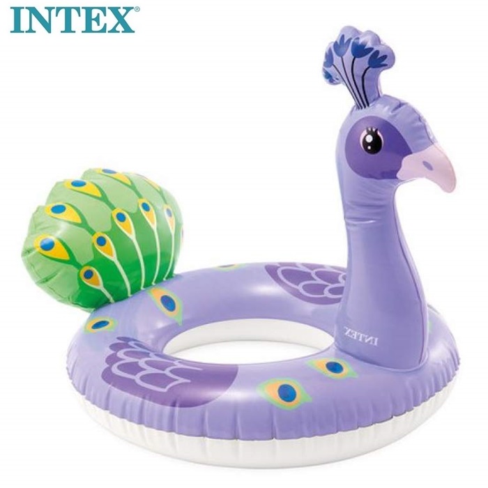 Svømmering til børn Intex Purple Peacock