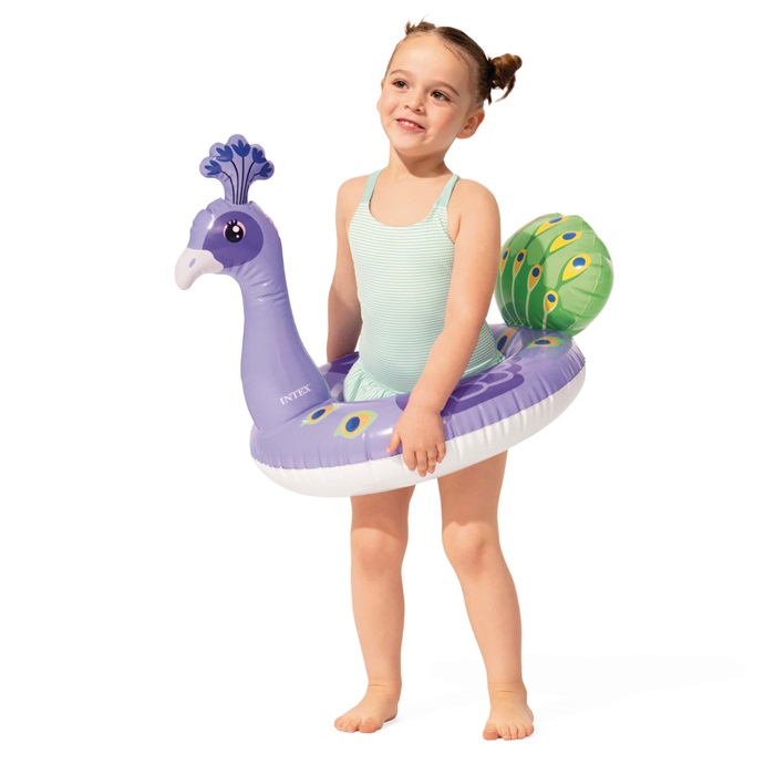 Svømmering til børn Intex Purple Peacock