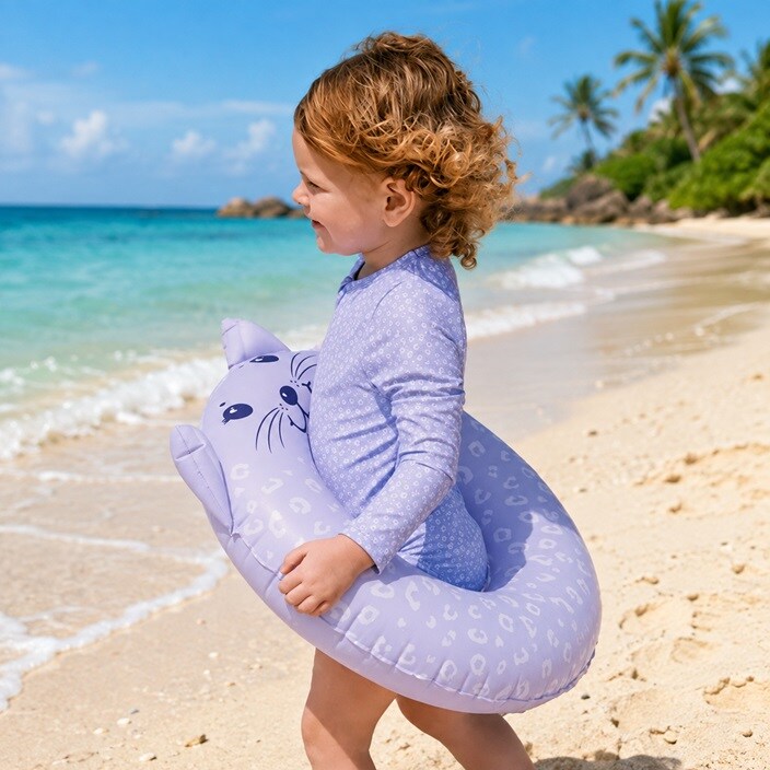 Badering - Swim Essentials Purple Animal