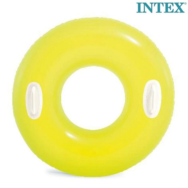 Badering med håndtag til børn Intex Yellow