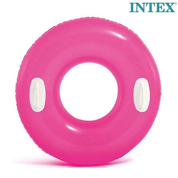 Badering med håndtag til børn Intex Pink