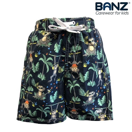 Svømme shorts til børn Banz Navy Jungle