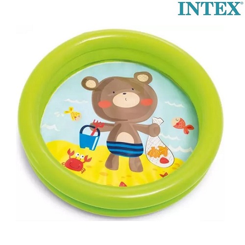 Oppustelig badebassin til børn Intex Green