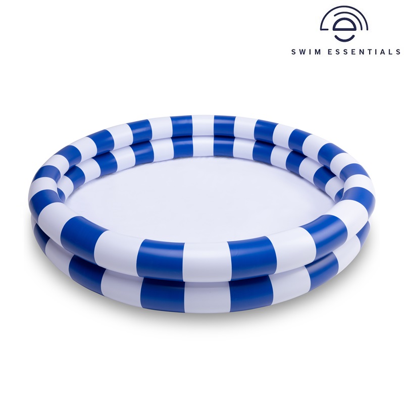 Oppustelig badebassin til børn Swim Essentials Blue Stripes