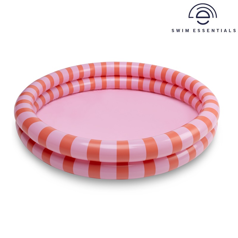 Oppustelig badebassin til børn Swim Essentials Pink Stripes