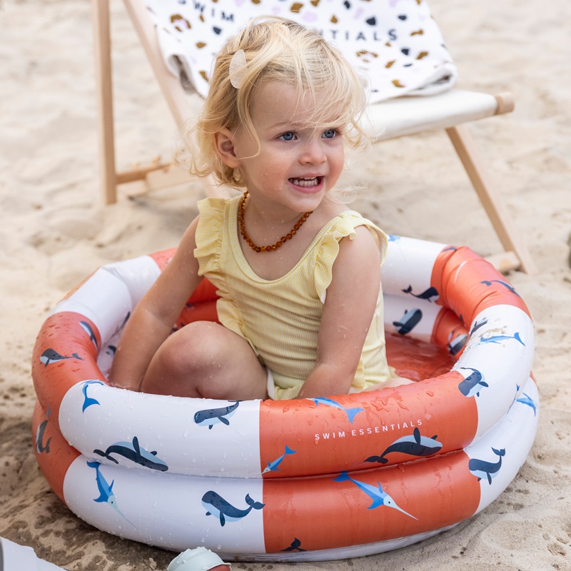 Oppustelig badebassin til børn Swim Essentials Whales
