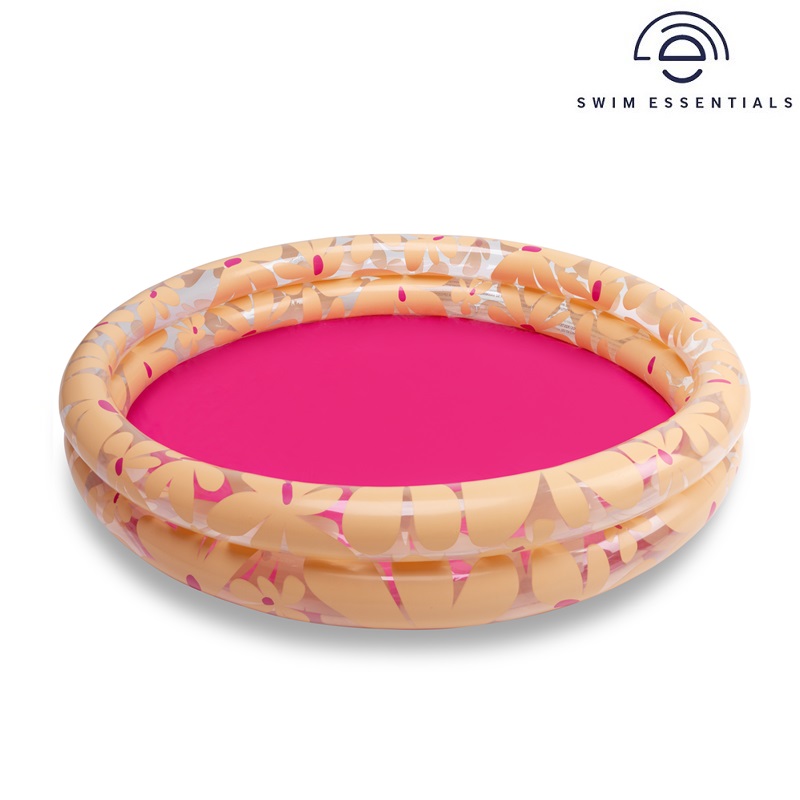 Oppustelig badebassin til børn Swim Essentials Pink Flowers