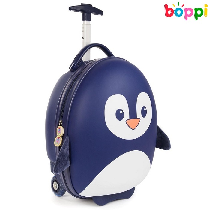 Kuffert til børn Boppi Tiny Trekker Blue Penguin